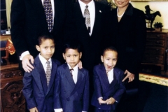 Ambassador and Family First white House Visit 1998